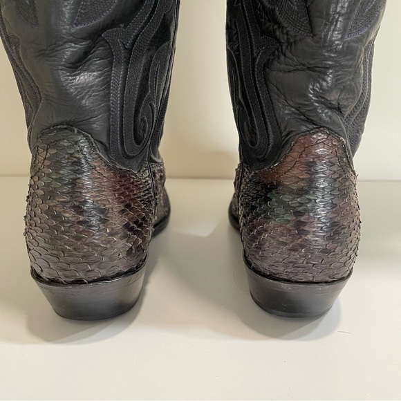 PANHANDLE SLIM WOMEN'S COWGIRL BOOT EXOTIC PYTHON R-TOE Western Yellowstone - Picture 8 of 15